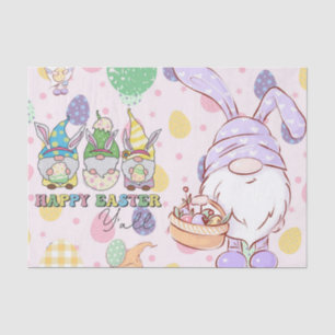 Pastel Gnomes Say - Happy Easter, Y'all! Tissue Paper