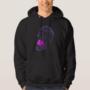 Pastel Goth Aesthetic Skull Apple Fruit Skeleton H Hoodie