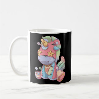 Pastel Goth Anime Kawaii Unicorn Creepy Voodoo Dol Coffee Mug