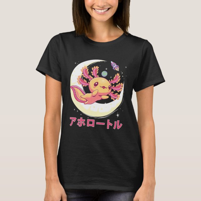 Pastel Goth Axolotl Kawaii Japanese Anime Aestheti T-Shirt (Front)