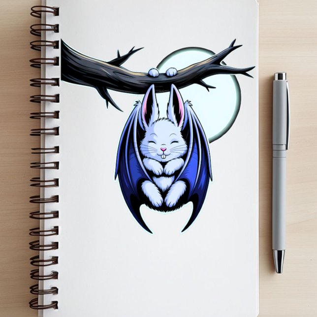 Pastel Goth Bat Bunny Moonlight Notebook (Creator Uploaded)