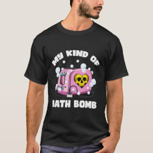 Pastel Goth Bath Bomb Toaster Nu Goth Dark Humour T-Shirt