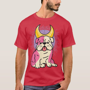 Pastel Goth Bulldog Dog Kawaii Occult T-Shirt