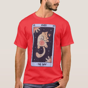 Pastel Goth Clothing Creepy Tarot Catd Cat The Sun T-Shirt