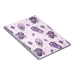 Pastel Goth Coffins Pattern Notebook