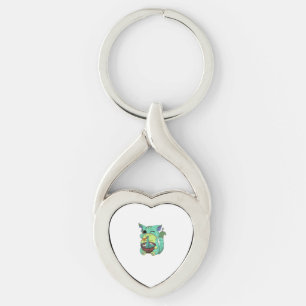 Pastel Goth Creepy Anime Ramen Cat Halloween T-Shi Key Ring