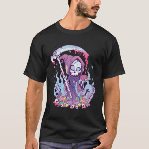 Pastel Goth Creepy Death Grim Reaper Kawaii Occult T-Shirt