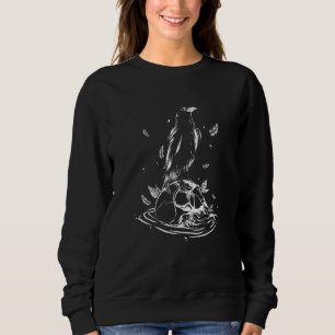 Pastel Goth Crow Raven Skull Head Emo Punk Gothic Sweatshirt