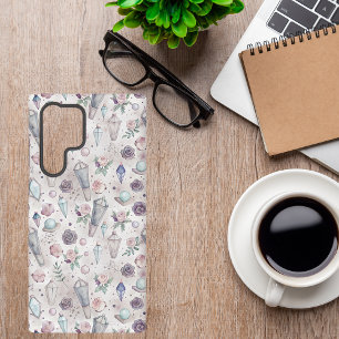 Pastel Goth Crystals and Roses – Mystical Witchy Samsung Galaxy Case