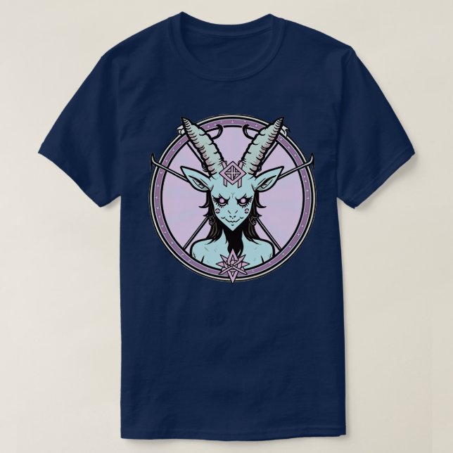 Pastel goth cute baphomet T-Shirt (Design Front)