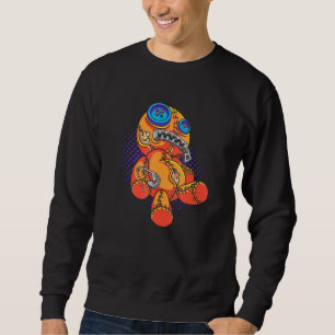 Pastel Goth Cute Voodoo Teddy Bear Doll Sweatshirt