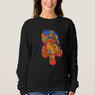Pastel Goth Cute Voodoo Teddy Bear Doll Sweatshirt