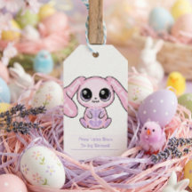 Pastel Goth Easter Bunny From To Tag Lavender