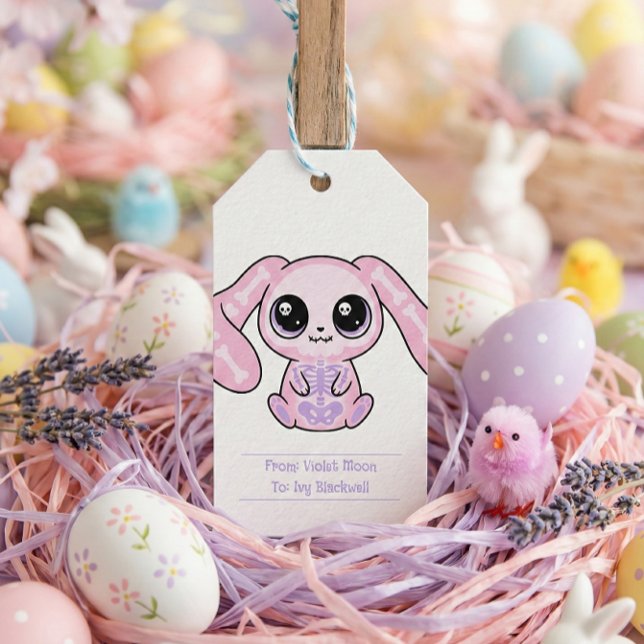 Pastel Goth Easter Bunny From To Tag Lavender (Pastel Goth Easter Bunny From To Tag Lavender)
