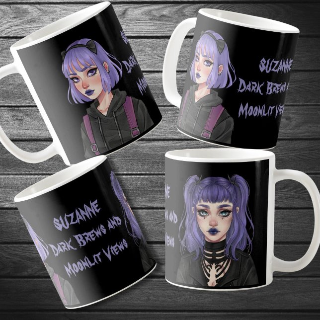 Pastel Goth Gothic whimsical fantasy whimsygoth Coffee Mug (Creator Uploaded)