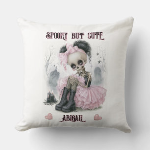 Pastel Goth Halloween Cushion