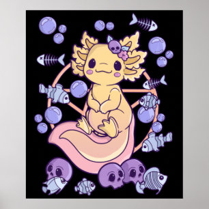Pastel Goth Halloween Horror Chibi Creepy Kawaii Poster