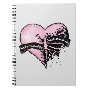 Pastel Goth Heart Emotional and Emotionless Notebook