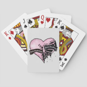Pastel Goth Heart Emotional and Emotionless Playing Cards