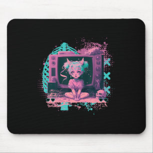 Pastel Goth Kawaii Creepy Cute Menhera Sad Anime D Mouse Mat