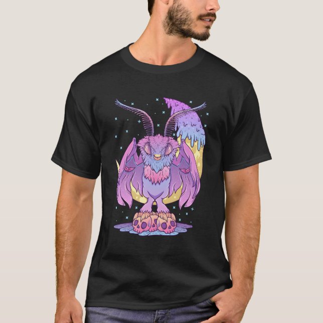 Pastel Goth Kawaii Cryptid Moth Pastel Goth T-Shirt (Front)