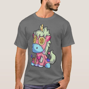 Pastel Goth Kawaii Unicorn Creepy Cute Voo Doll T-Shirt