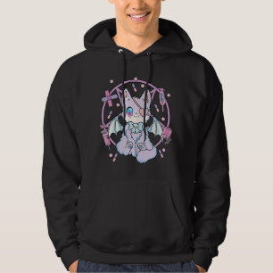 Pastel Goth Kawaii Yami Cat Hoodie