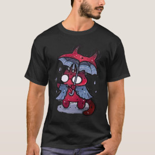 Pastel Goth Krampus Cat Cute Creepy Devil Cat T-Shirt
