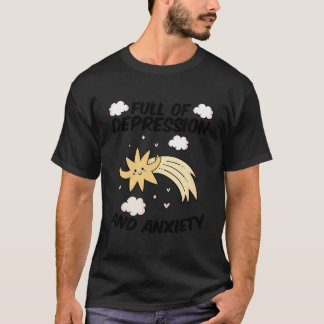 Pastel Goth Mental Health Anxiety Star Psychiatris T-Shirt