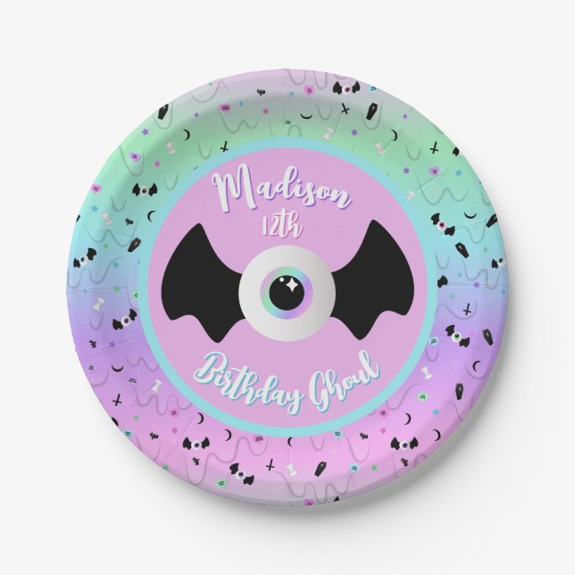 Pastel Goth Paper Plate (Front)