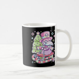 Pastel Goth Plague Doctor Christmas Halloween Meet Coffee Mug