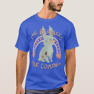 Pastel Goth Rabbit Zombie Rainbow Cute Animal Zom T-Shirt