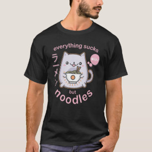 Pastel Goth Ramen Noodle Cat - Gift T-Shirt