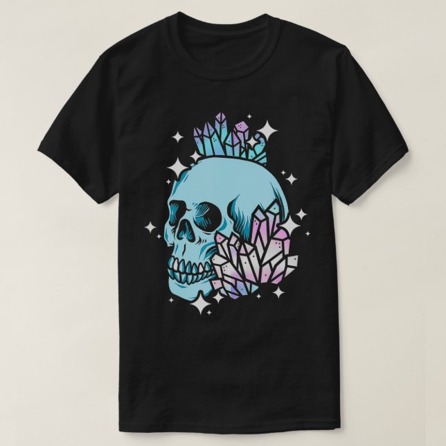 Pastel Goth Skull Aesthetic Gothic Emo Soft Goth  T-Shirt (Design Front)