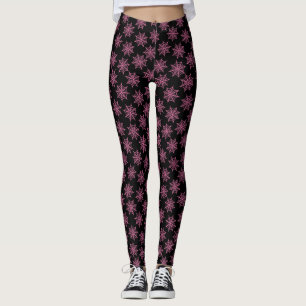 Pastel Goth Spider Web Pink Leggings
