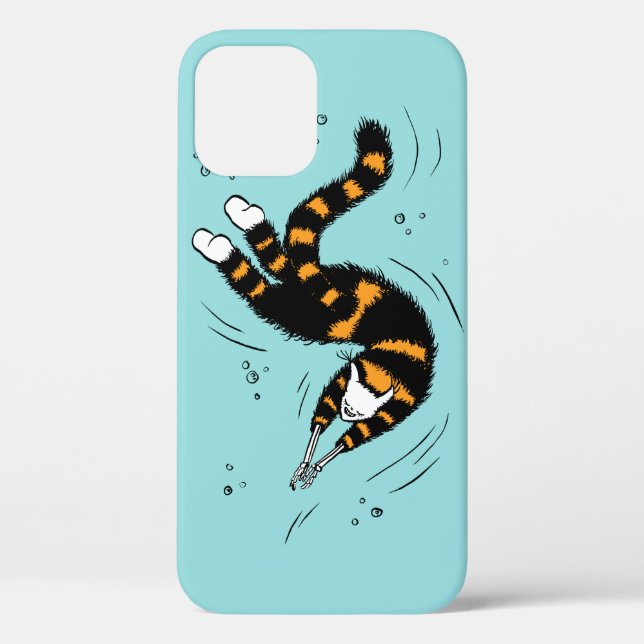 Pastel Goth Swimming Cat Skeleton Case-Mate iPhone Case (Back)
