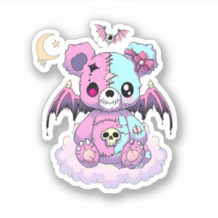 Pastel Goth Teddy Bear