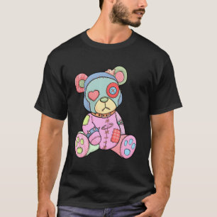 Pastel Goth Teddy Bear Japanese Anime Kawaii Menhe T-Shirt
