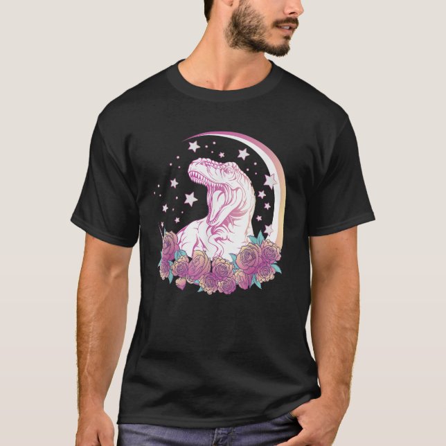 Pastel Goth Trex Design Aesthetic Vaporwave Dinosa T-Shirt (Front)