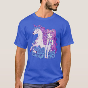 Pastel Goth Unicorn Manga T-Shirt