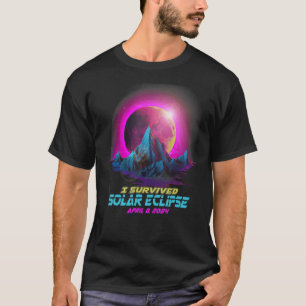 Pastel Goth Vaporwave I Survived Total Solar Eclip T-Shirt