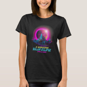 Pastel Goth Vaporwave I Survived Total Solar Eclip T-Shirt