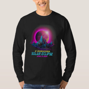 Pastel Goth Vaporwave I Survived Total Solar Eclip T-Shirt