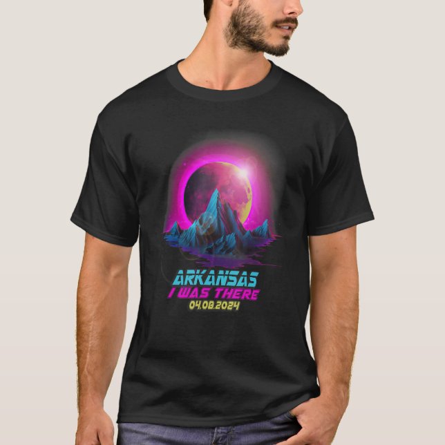 Pastel Goth Vaporwave Total Solar Eclipse 2024 Ark T-Shirt (Front)