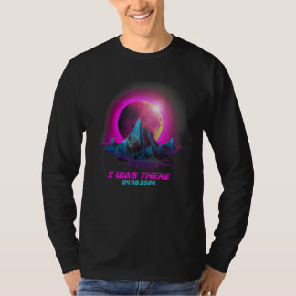 Pastel Goth Vaporwave Total Solar Eclipse 2024 I W T-Shirt