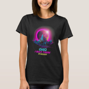 Pastel Goth Vaporwave Total Solar Eclipse 2024 Ohi T-Shirt