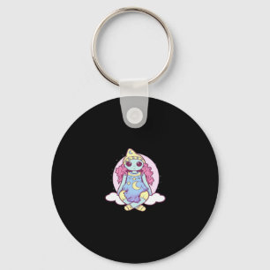 Pastel Goth Whimsigoth Clown Ragdoll Key Ring