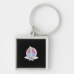 Pastel Goth Whimsigoth Clown Ragdoll Key Ring