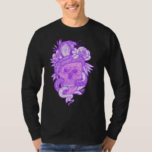 Pastel Goth Wicca Witchy Skull Occult Gothic Snake T-Shirt