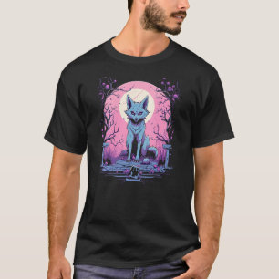 Pastel Goth Wolf Kawaii Cute Creepy Halloween Anim T-Shirt